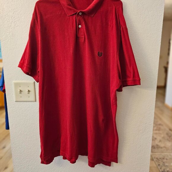 CHAPS Men's Red Polo Shirt - Size XXL - 3 Button - Golf Pullover - Casual Appare - Picture 4 of 5
